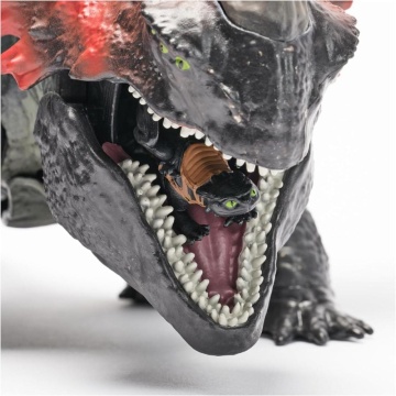 Dreamworks Dragons World of Berk - Figurina Red Death Chomping Rampage de 28 cm „How to Train Your Dragon”, Multicolor, 4 ani+ - Img 4