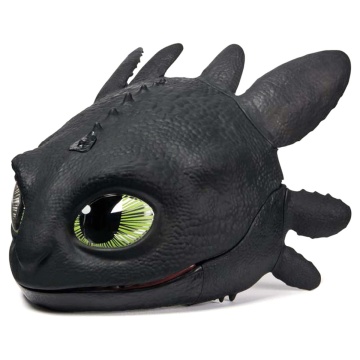 Dreamworks Dragons World of Berk - Masca interactivă Toothless Blast N Roar (How to Train Your Dragon 2025), Negru, 4 ani+ - Img 3