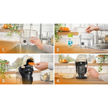 Espressor Bosch Tassimo Style TAS117E, 1400W, 3.3 bar, 0.7l, Autocuratare si decalcifiere, capsule, Crem - Img 4