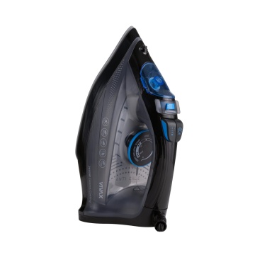 Fier de calcat cu abur Vivax IR-2600CB, Putere 2600W, termostat reglabil, rezervor de apa 320ml, Negru/Albastru - Img 2