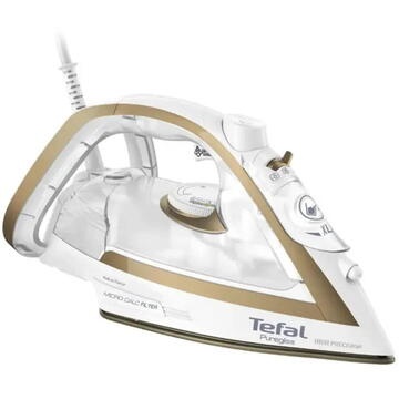 Fier de calcat Tefal Puregliss FV8042E0, 2900W, 270g/min, 270ml, Talpa Durilium AirGlide, Alb-Auriu - Img 5