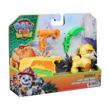 Figurina cu accesorii, Paw Patrol the Dino Movie, Rubble