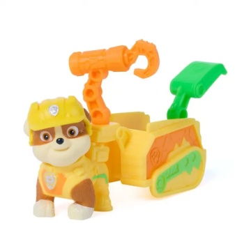 Figurina cu accesorii, Paw Patrol the Dino Movie, Rubble - Img 8
