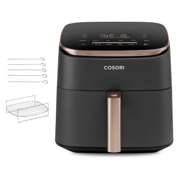 Friteuza cu Aer Cald Cosori Turbo Blaze Chef Edition Single 6L 1725W Negru-Auriu Roz - Img 6