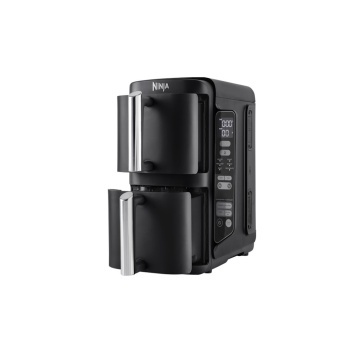 Friteuza dubla cu aer cald Ninja Double Stack 7.6L2470W, negru