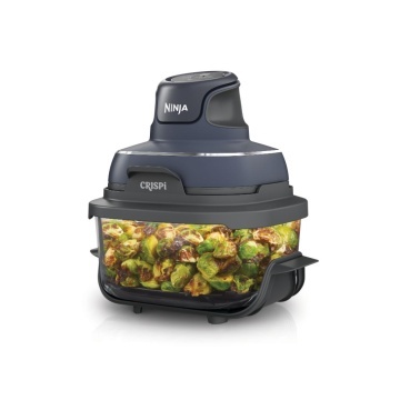 Friteuza portabila Ninja CRISPi 4-in-1, 1.4L+3.8L2x recipiente sticla, gri - Img 6