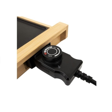 Gratar electric Vivax, EG-4020B, Suprafata gatire Neteda si Striata, Temperatura reglabila, Tava scurgere detasabila, carcasa bambus, putere 1800W - Img 5