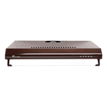 Hota traditionala Tornado Bona 10 (50) LED, 1 motor, latime 50 cm, absorbtie 380 m3/ora, filtru anti-grasimi aluminiu 5 straturi, Maro