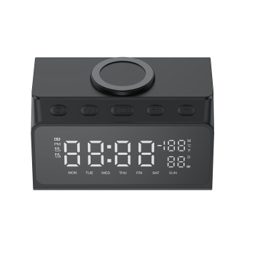 Incarcator multifunctional wireless HAVIT W3041, 15 W, 2 porturi USB, Negru , 87x155x95mm - Img 3