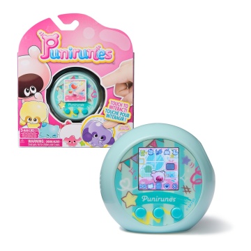 Jucarie Digitala Interactiva, Punirunes, Squishy Bff, Ecran Led Interactiv Color, 55 De Animale De Deblocat, Albastru - Img 5