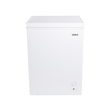 Lada frigorifica VIVAX CFR-143, Capacitate 143L, Clasa E, Conditii extreme -24 grade Celsius, Sistem convertibil - Functie frigider, Termostat reglabil, Cos metalic, H 85cm Alb