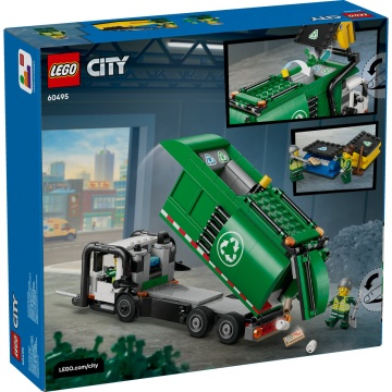 LEGO® City - Camion de reciclare 60495, 434 piese, 7 ani+ - Img 3