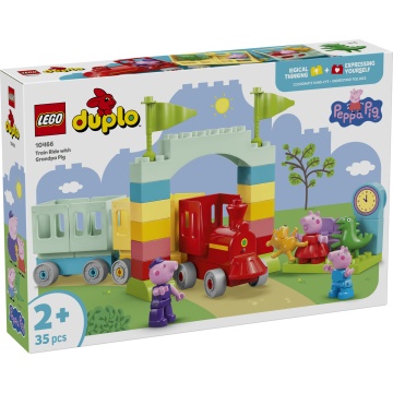 LEGO® DUPLO® - Calatorie in tren cu Bunicul Purcelus 10466, 35 piese, 2 ani+ - Img 2