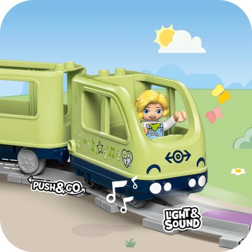LEGO® DUPLO - Tren de aventura interactiv 10427, 57 piese - Img 6
