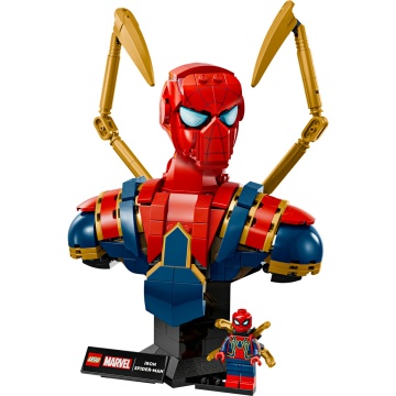 LEGO® Marvel - Bustul lui Iron Spider-Man 76326, 379 piese - Img 7