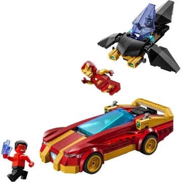 LEGO® Marvel - Masina lui Iron Man si Black Panther vs. Hulk cel rosu, 76310, 295 piese, 7 ani+ - Img 9