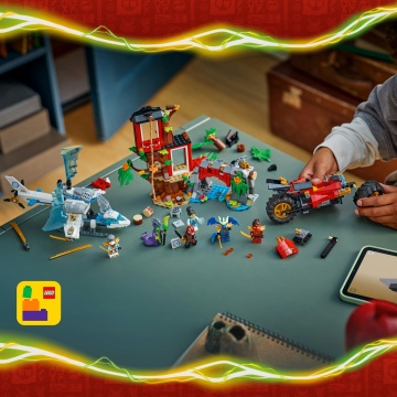 LEGO® Ninjago - Lupta la casa din copac cu vehicule ninja 71857, 642 piese - Img 6