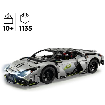 LEGO® Technic – Lamborghini Revuelto Super Sports Car 42214, 1135 Piese, 10 ani+ - Img 6