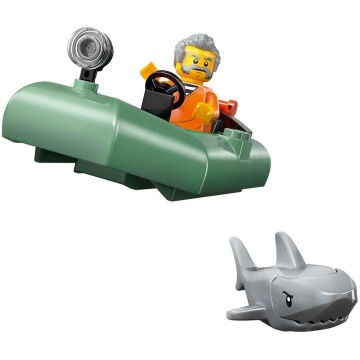 LEGO City - Police Boat Chase 60456, 264 piese, 6 ani+ - Img 5