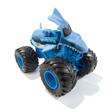 Mașinuță metalică Monster Jam Spin Master - Smash & Bash Megalodon 1:64 - Img 3