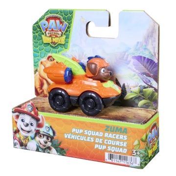 Mini vehicul cu figurina, Paw Patrol the Dino Movie, Pup Squad Racers, Zuma - Img 7