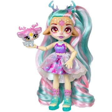Papusa Pixling Magic Mixies - Galaxy Hair, Deerlee - Img 5