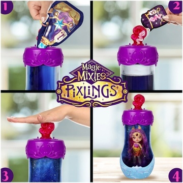 Papusa Pixling Magic Mixies - Galaxy Hair, Pippa - Img 11