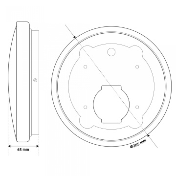 Plafoniera LED Samus OSSC-12W-4000K, 26.5 cm, 840 lm - Img 3