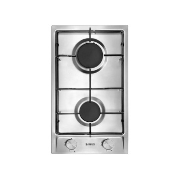 Plita incorporabila Samus PSG-32SX3, 2 arzatoare gaz, Arzator triplu 3.4 kW, Siguranta arzatoare, 29 cm, Inox