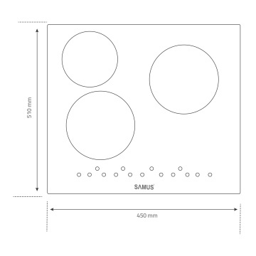 Plita incorporabila vitroceramica Samus PSVE-43BMG3 - Img 2