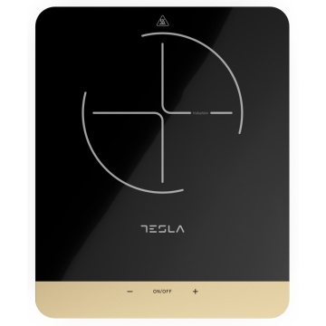 Plita portabila cu inductie Tesla IC401B, 2000W25x25cm, 8 niveluri putere, Negru - Img 1