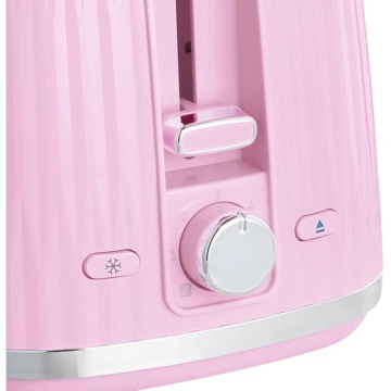 Prajitor de paine Russell Hobbs Eden, 2 fante, gratar chifle, tava firimituri detasabila, design modern, roz - Img 3