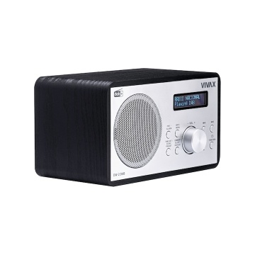Radio cu ceas Vivax DW-2 DAB, 5W, FM, DAB+, Bluetooth, afisaj LED, 30 posturi presetate, carcasa lemn, negru - Img 4