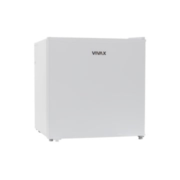 (Resigilat) Frigider minibar cu o usa VIVAX MF-45E, Capacitate 43L, Clasa E, Termostat reglabil, Compartiment gheata, Usa reversibila, Raft de Sticla securizata, Înalțime 49.2 cm, Alb