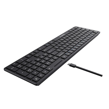 (Resigilat) Tastatura cu Fir HAVIT KB252, USB-C, 300mA, Cablu 1.5m, 5V, 432 x 123 x 21mm, Negru - Img 4