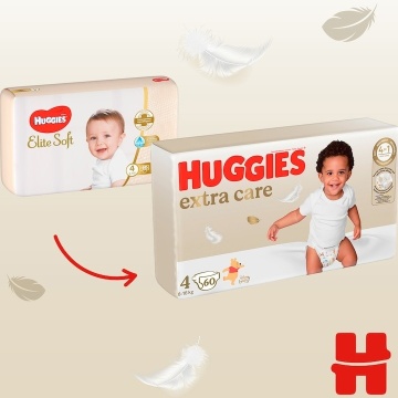 Scutece Huggies extra care 4, 8-16 kg, 60 buc - Img 3