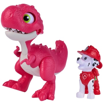 Set dinozaur cu figurina, Paw Patrol, Roaring Pup Pals, Marshall - Img 7