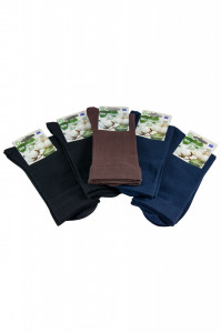 Set Overall 5 perechi de sosete bumbac organic, certificate GOTS, barbati - Multicolor