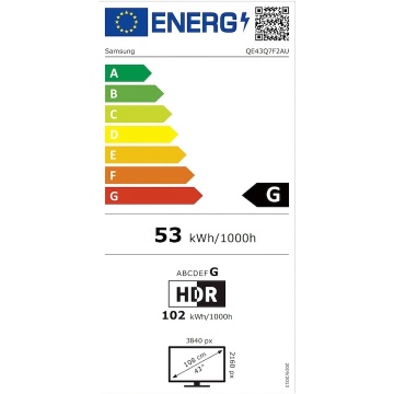Televizor SAMSUNG QLED 43Q7F2, 108 cm, Smart, 4K Ultra HD, Clasa G (Model 2025) - Img 16