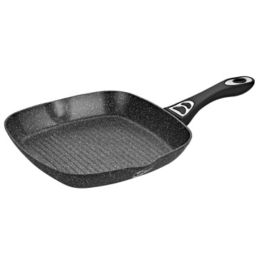 Tigaie Grill antiaderenta cu capac Samus VER283LGPB-28x28 cm - Img 3