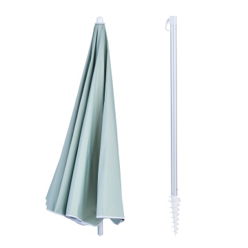 Umbrela terasa, aluminiu/poliester, Ø 200 cm, H 215 cm, verde deschis - Img 4