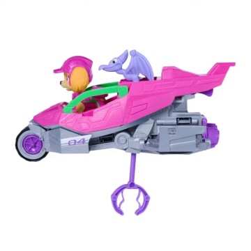 Vehicul de salvare cu figurina, Paw Patrol, Dino Rescue Jet, Skye - Img 5