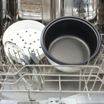 Aparat de gatit orez Russell Hobbs Medium 27030-56, 300 W, 1.4 L, mentinere automata la cald, alb/negru - Img 7