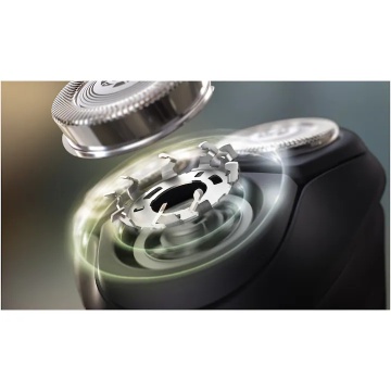 Aparat de ras PHILIPS Seria 1000 S1141/00, 3 capete rotative 4D Flex, lame PowerCut, ras umed&uscat, autonomie 40 min, maner ergonomic, capac de protectie, complet lavabil, negru - Img 12