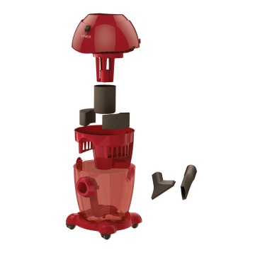Aspirator fara sac Vivax VCW-2002R R2, 2000W, filtru Spongios, Rosu - Img 3
