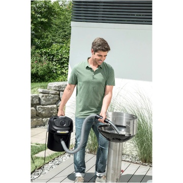 Aspirator pentru cenusa Karcher AD 2, putere nominala 1000 W, putere aspiratie 190 W, rezervor metalic de 14 L, furtun aspirare cu captusire metalica 1.2 m, functie de curatare filtru, aspirare cenusa rece - Img 3