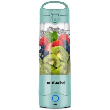 Blender portabil Nutribullet NBP003LBL, cupa 475 ml, USB-C, Turcoaz - Img 1
