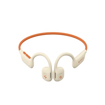 Casti bluetooth HAVIT E510BT Freego1 Air, Open-ear, cu sistem de transmitere a sunetului prin aer, Bej