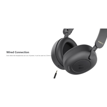 Casti wireless HAVIT H655BT, Bluetooth 5.3, Albastru - Img 3