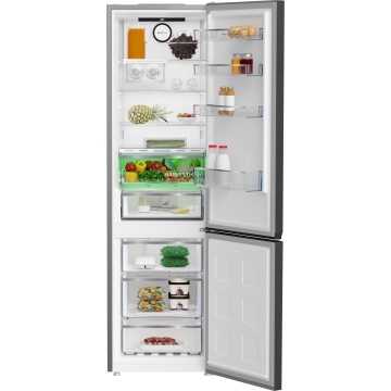 Combina frigorifica Beko B5RCNA405ZXBR, 355 l, No Frost, HarvestFresh, BioCycle, Everfresh+, AeroFlow, Clasa D, H 203.5 cm, Dark Inox - Img 5